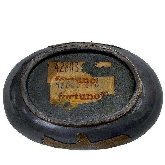 Vintage Duck Box Metal Trinket Holder 4" long - Picture 5 of 8